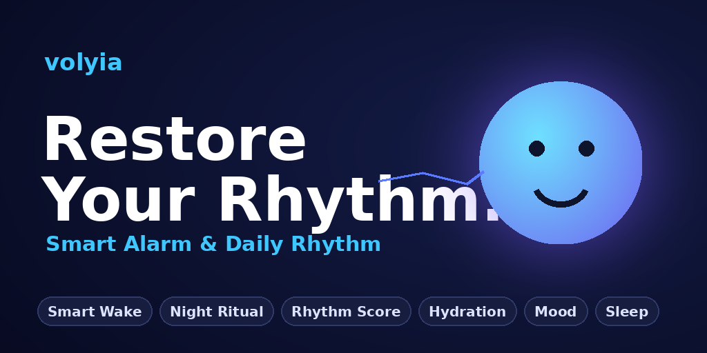 Volyia banner, Restore Your Rhythm